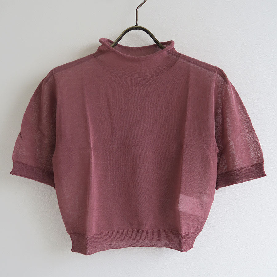 AMOMENTO/アモーメント】SHEER CROPPED KNIT AM25SSW03KNの通販 「ONENESS ONLINE STORE」