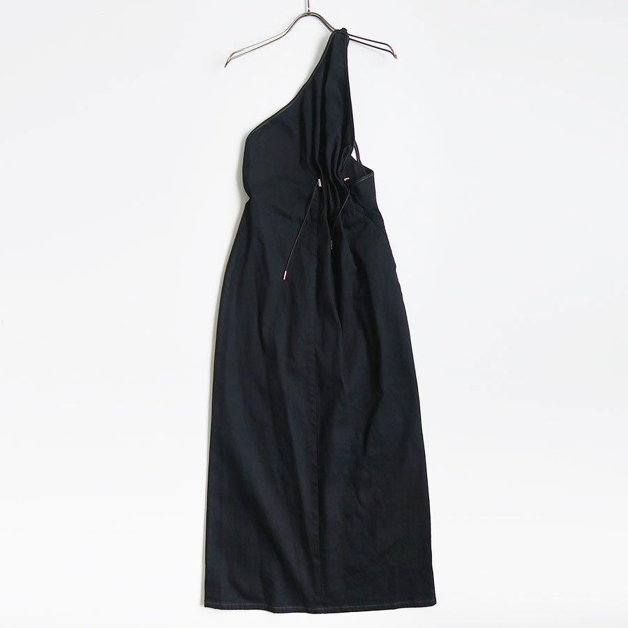 【PHOTOCOPIEU/フォトコピュー】<br>ONE-SHOULDER DRAWSTRING DRESS (GALLA D) <br>242GLD