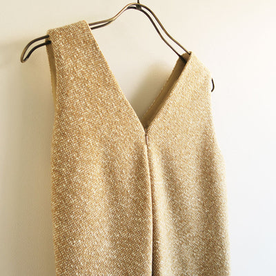 【9/19からポイント10%還元】<br>【AURALEE/オーラリー】<br>HOMESPUN TWEED DRAPE DRESS <br>A25AD07HT