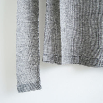 【BATONER/バトナー】<br>MELTY RIB HIGH NECK LONG SLEEVE T-SHIRT <br>BN-25FL-009