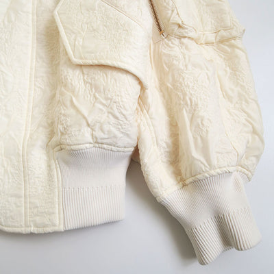 【Mame Kurogouchi/マメ】<br>Floral Jacquard Triple Cloth Jacket <br>MM25FW-JK017