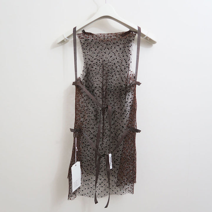 【希少品】フミカウチダ　シースルートップス FUMIKA UCHIDA / ORGANZA OVER SHIRT / SAX - 601 | 京都ウィメンズ