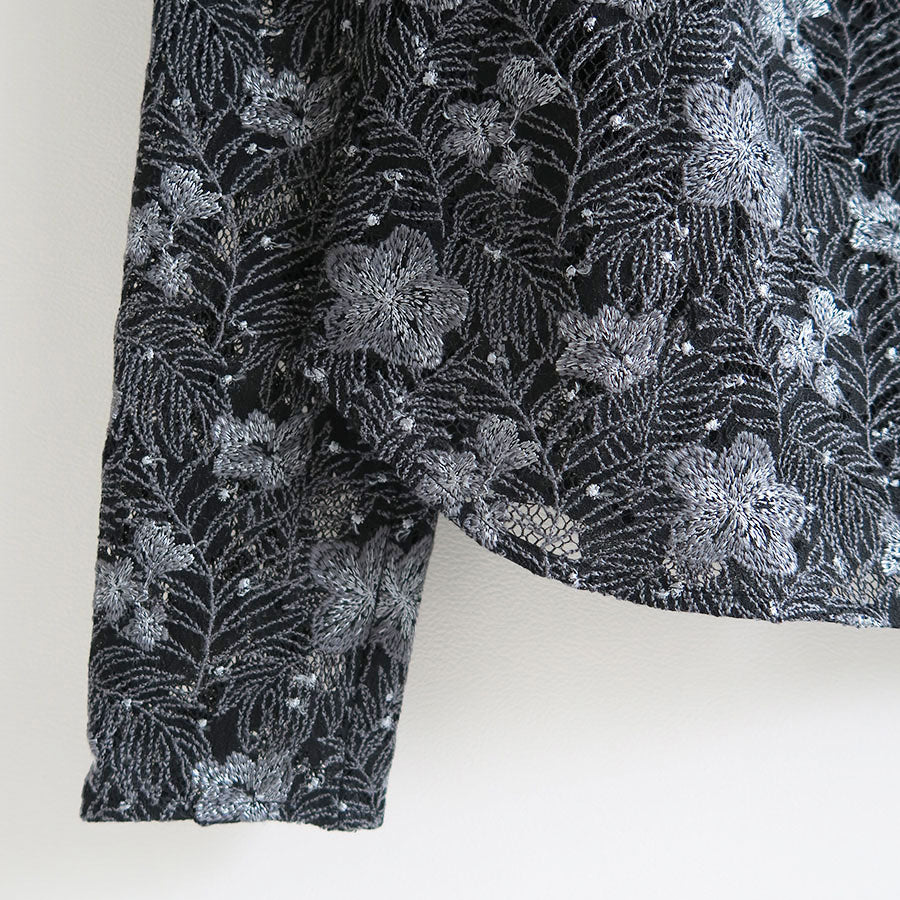 【EBONY/エボニー】<br>Embroidery Lace Tops <br>E23AW/T-02