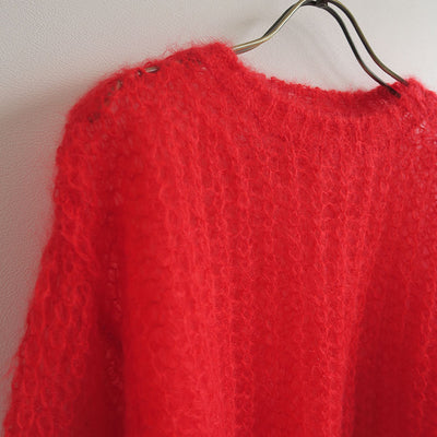 【BATONER/バトナー】<br>FLUFFY MOHAIR BOAT NECK <br>BN-25FL-027