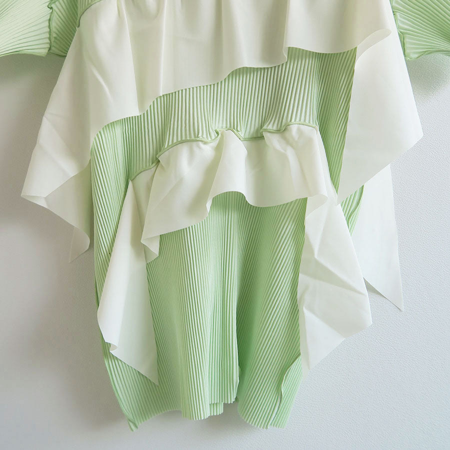 【to do kotohayokozawa/コトハヨコザワ】<br>Todo wave short sleeve top Highneck type <br>TD23A-P04