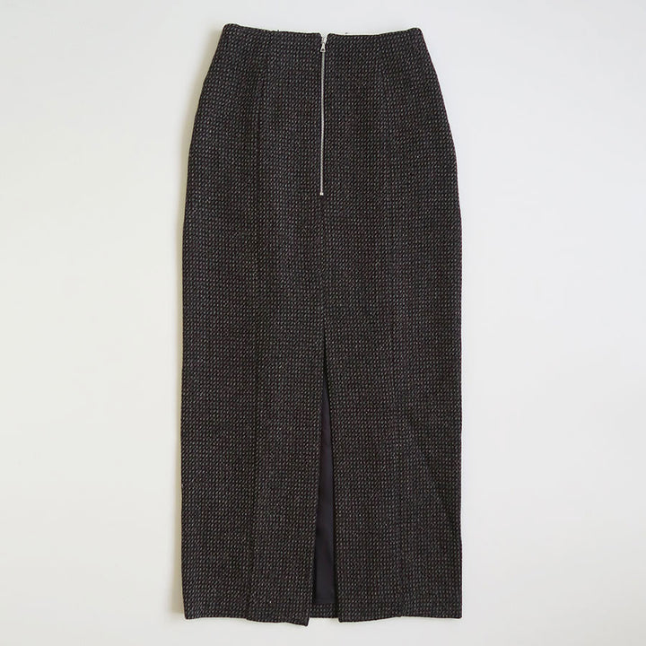 AURALEEオーラリー WOOL SERGE CHECK SLIT SKIRT AURALEEオーラリー WOOL SERGE CHECK SLIT SKIRT