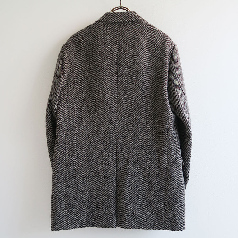 【AURALEE/オーラリー】<br>LAMA SHETLAND WOOL TWEED OVER JACKET <br>A24AJ06LS