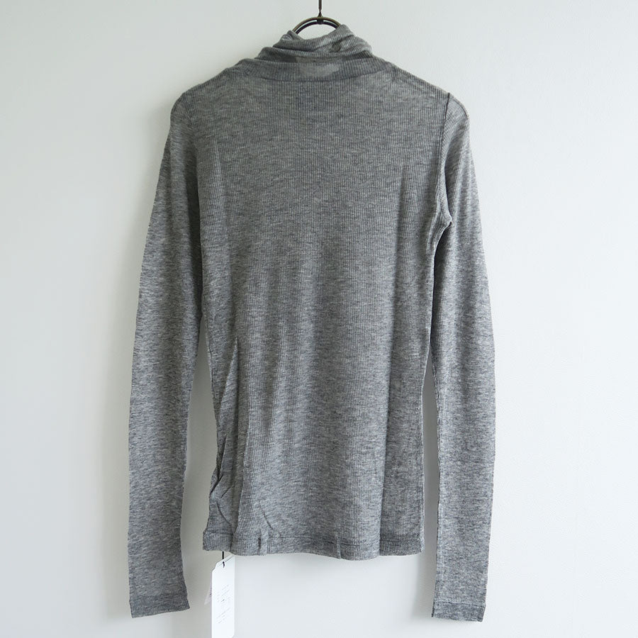 【BATONER/バトナー】<br>MELTY RIB HIGH NECK LONG SLEEVE T-SHIRT <br>BN-25FL-009