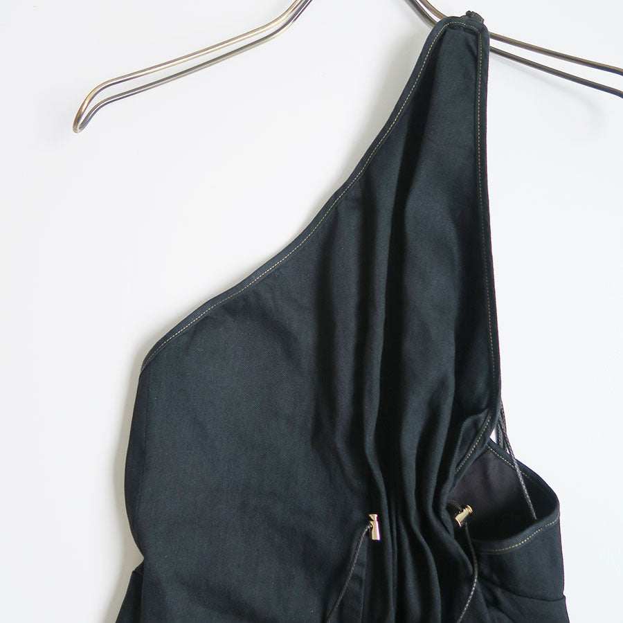 【PHOTOCOPIEU/フォトコピュー】<br>ONE-SHOULDER DRAWSTRING DRESS (GALLA D) <br>242GLD