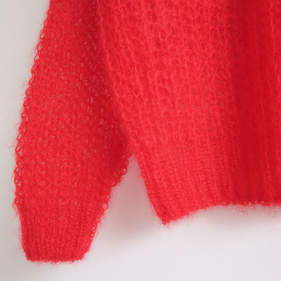 【BATONER/バトナー】<br>FLUFFY MOHAIR BOAT NECK <br>BN-25FL-027