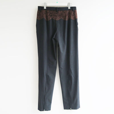 【FUMIKA UCHIDA/フミカウチダ】 <br>SUITING LACE WAIST PANTS <br>W-PT003