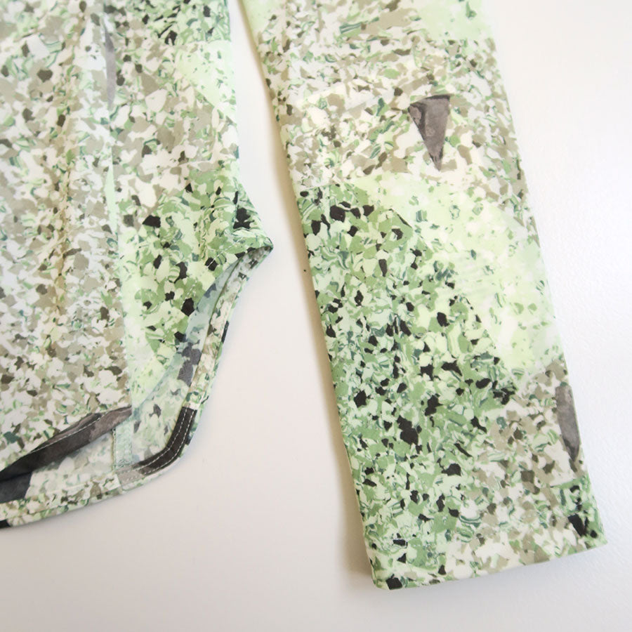 【Mame Kurogouchi/マメ】<br>Marble Print Jersey High Neck Top <br>MM25FW-JS076