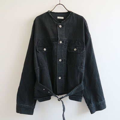 【RYU KAGA/リュウ カガ】<br>Belted denim jacket <br>85RJ01A