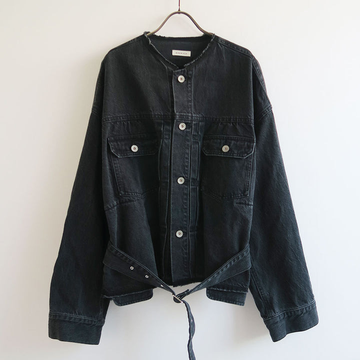 RYU KAGA リュウカガ　デニムジャケット RYU KAGA/リュウ カガ】Belted denim jacket 85RJ01Aの通販