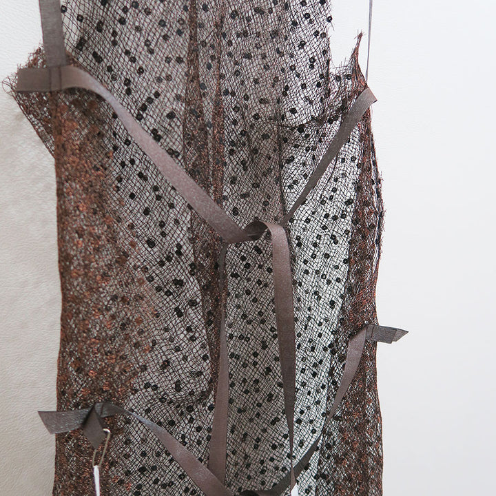 【希少品】フミカウチダ　シースルートップス FUMIKA UCHIDA / ORGANZA OVER SHIRT / SAX - 601 | 京都ウィメンズ