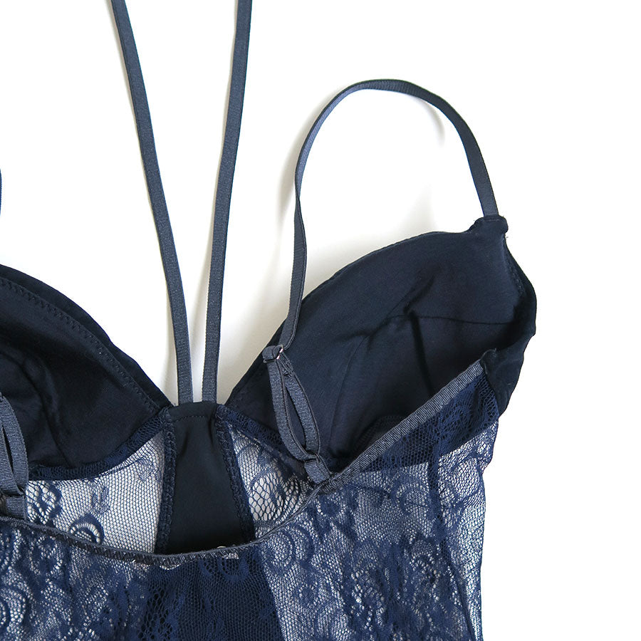 FETICO/フェティコ】SHEER PANELED VELOUR BODYSUIT FTC262-0404の通販