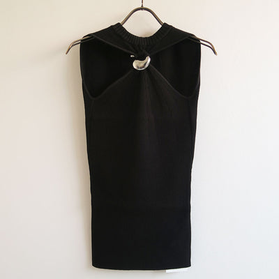 【mukasa/ムカサ】<br>Sleeveless Knit Top <br>MU-0516