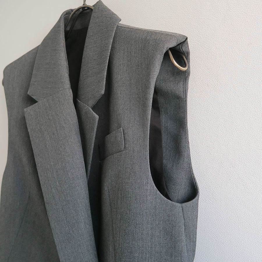 【IIROT/イロット】<br>Tailored Vest <br>023-023-WJ25