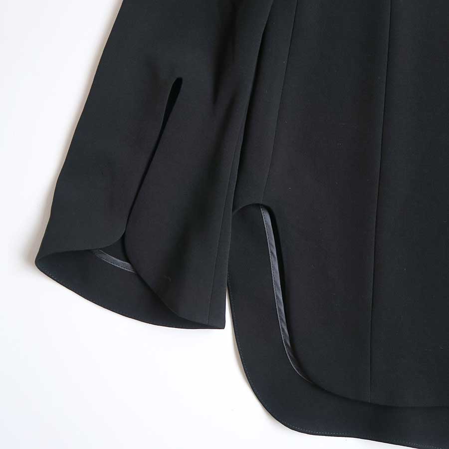 【Mame Kurogouchi/マメ】<br>Triacetate Georgette Embroidery Collar Top <br>MM25FW-SH103