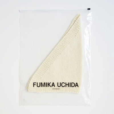 【FUMIKA UCHIDA/フミカウチダ】 <br>SHETLAND HAND KNITTED KERCHIEF <br>W-GD002