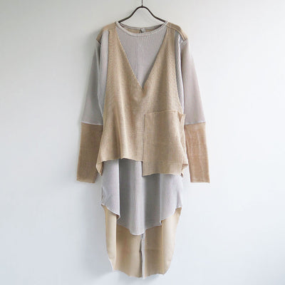 【kotohayokozawa/コトハヨコザワ】<br>WAFFLE LAYERED DRESS <br>KT23A-CS04