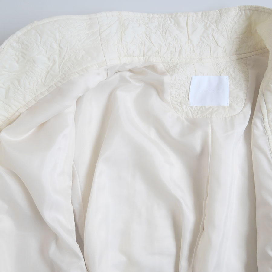 【Mame Kurogouchi/マメ】<br>Floral Jacquard Triple Cloth Jacket <br>MM25FW-JK017