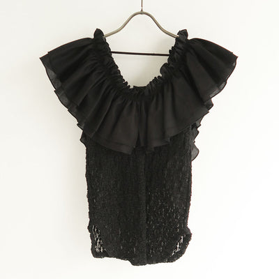 【FUMIE TANAKA/フミエタナカ】<br>big frill lace cami <br>F25S-25