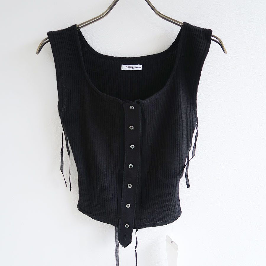 FUMIKA UCHIDA/フミカウチダ】VINTAGE RIBBED CORSET TOP_SLEEVELESS U-UW002の通販  「ONENESS ONLINE STORE」