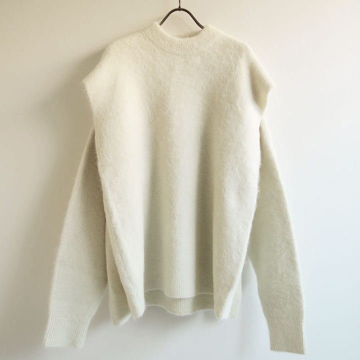 IIROT イロット 25AW Alpaca gimmick Knit アルパカ ギミックニットセーター 032-025-KT009 レッド F IIROT - IIROT イロット 25AW Alpaca gimmick Knit アルパカ ギミック