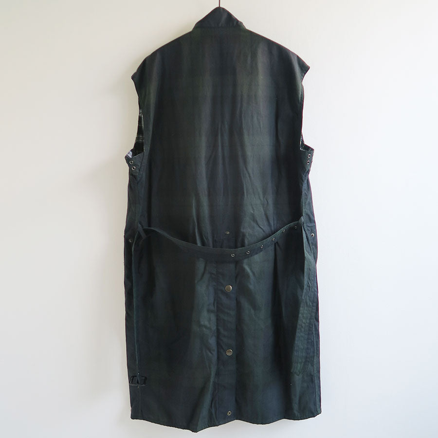 FUMIKA UCHIDA/フミカウチダ】OILED TARTAN PLAID SLEEVELESS