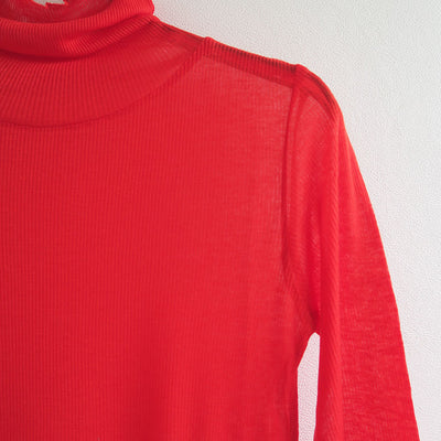 【BATONER/バトナー】<br>MELTY RIB HIGH NECK LONG SLEEVE T-SHIRT <br>BN-25FL-009