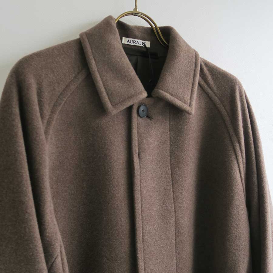【11/7からポイント10%還元】<br>【AURALEE/オーラリー】<br>SUPER FINE WOOL MOSSER SOUTIEN COLLAR COAT <br>A25AC04WM
