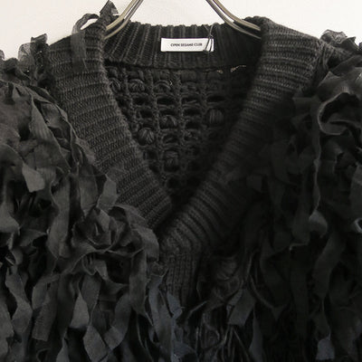 【OPEN SESAME CLUB/オープン セサミ クラブ】<br>tulle fur blouson <br>OCF23502