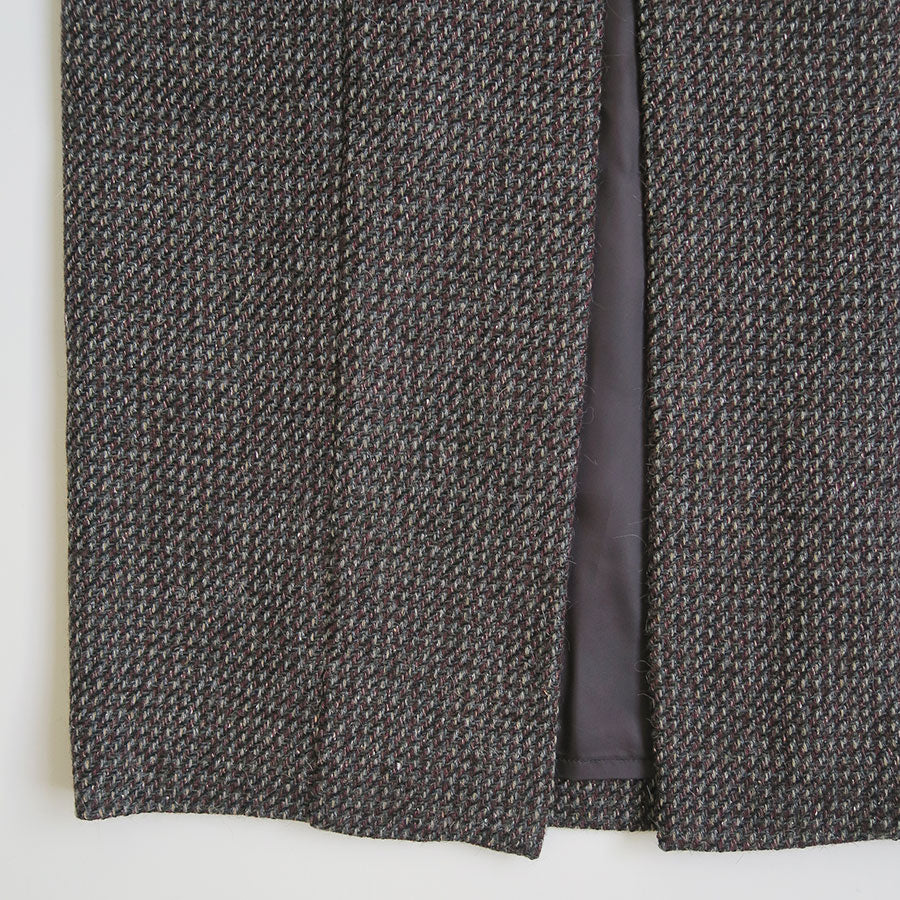 【AURALEE/オーラリー】<br>ALPACA WOOL SILK TWEED PENCIL SKIRT <br>A25AS06LS