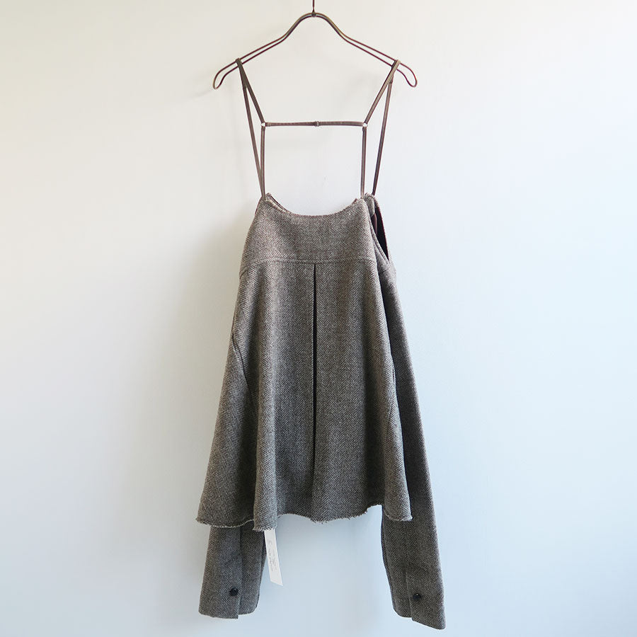 【RYU KAGA/リュウ カガ】<br>Herringbone camisole vest <br>84RB01D