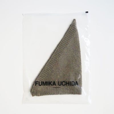 【FUMIKA UCHIDA/フミカウチダ】 <br>SHETLAND HAND KNITTED KERCHIEF <br>W-GD002