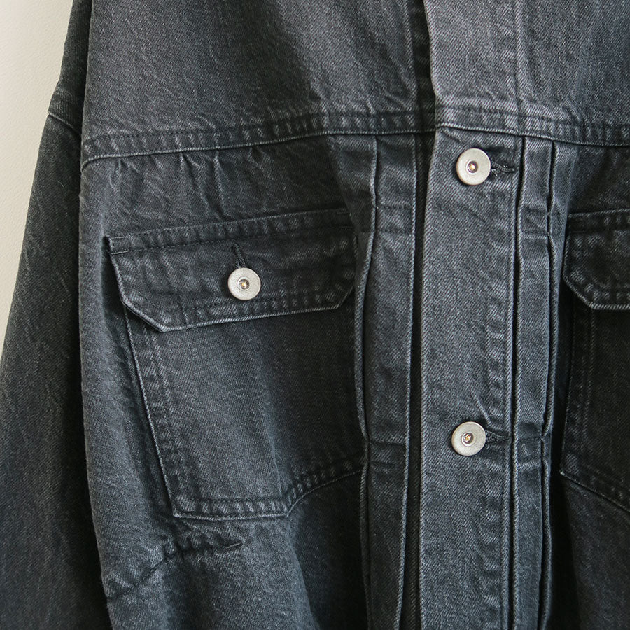 RYU KAGA/リュウ カガ】Belted denim jacket 85RJ01Aの通販