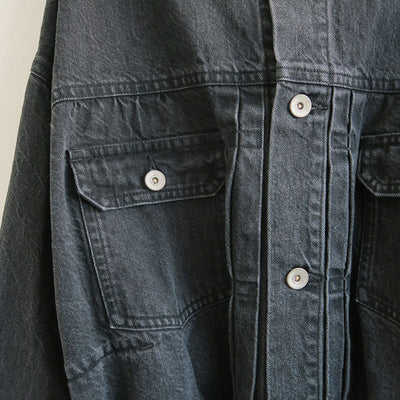 【RYU KAGA/リュウ カガ】<br>Belted denim jacket <br>85RJ01A