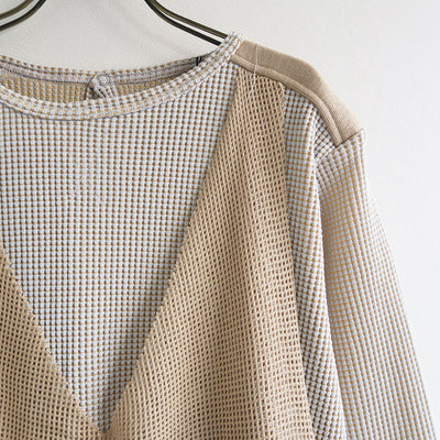 【kotohayokozawa/コトハヨコザワ】<br>WAFFLE LAYERED DRESS <br>KT23A-CS04