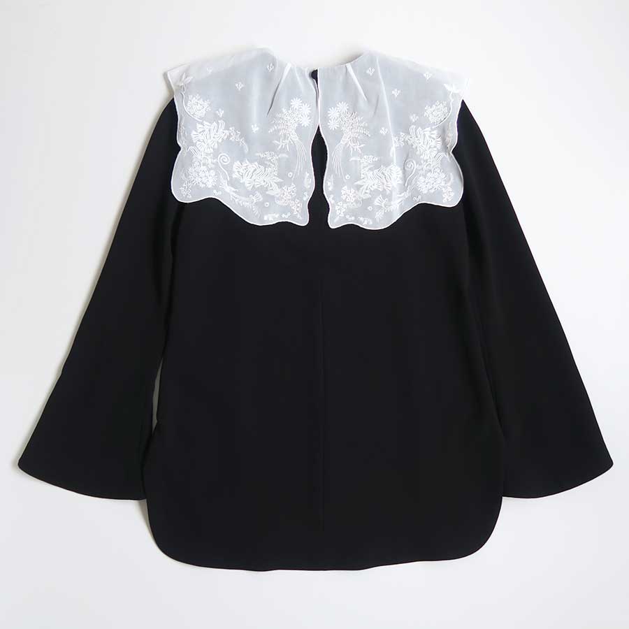 コレクション 0555 Mame Kurogouchi/マメ】Triacetate Georgette Embroidery Collar