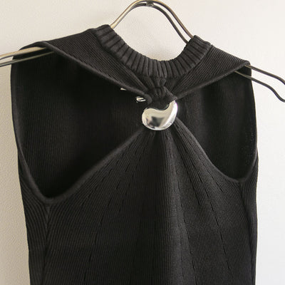 【mukasa/ムカサ】<br>Sleeveless Knit Top <br>MU-0516