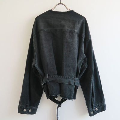 【RYU KAGA/リュウ カガ】<br>Belted denim jacket <br>85RJ01A
