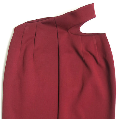 【Mame Kurogouchi/マメ】<br>Double Jersey Asymmetric Skirt <br>MM25FW-JS059