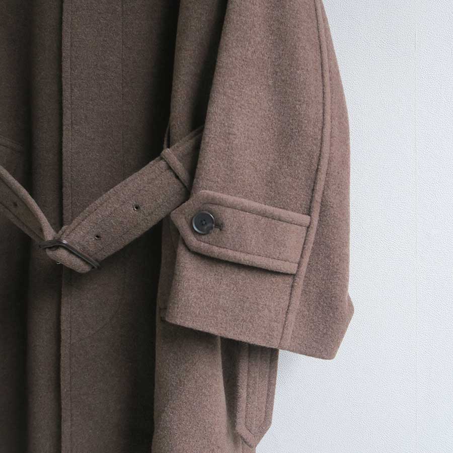 【11/7からポイント10%還元】<br>【AURALEE/オーラリー】<br>SUPER FINE WOOL MOSSER SOUTIEN COLLAR COAT <br>A25AC04WM