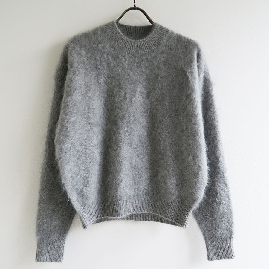 【BATONER/バトナー】<br>CASHMERE FOX FUR CREW NECK <br>BN-24FL-061