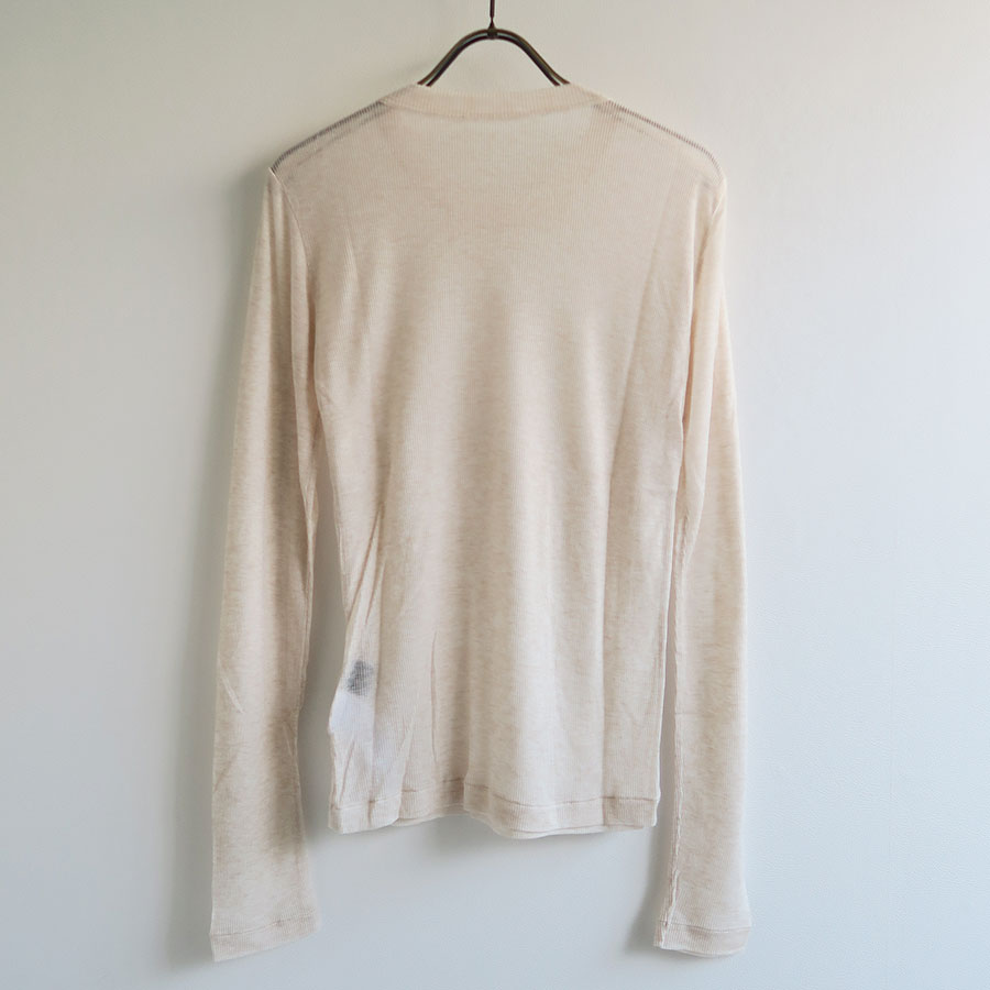 【BATONER/バトナー】<br>MELTY RIB CREW NECK <br>BN-24FL-008