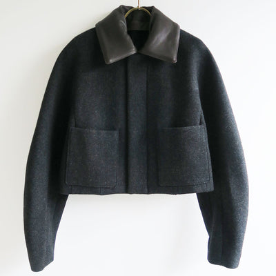 【9/5からポイント10%還元】<br>【AURALEE/オーラリー】<br>SHETLAND WOOL DOUBLE CLOTH BLOUSON <br>A25AB04HD