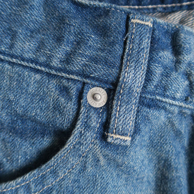 【AURALEE/オーラリー】<br>SELVEDGE FADED LIGHT DENIM PANTS <br>A23AP03DE