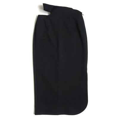 【Mame Kurogouchi/マメ】<br>Double Jersey Asymmetric Skirt <br>MM25FW-JS059