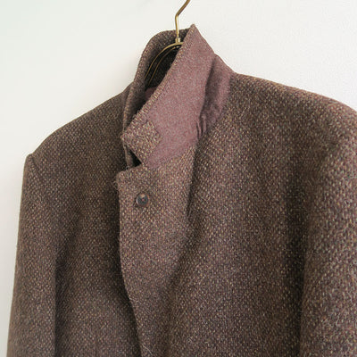 【AURALEE/オーラリー】<br>LAMA SHETLAND WOOL TWEED OVER JACKET <br>A24AJ06LS